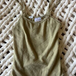FREE WITH BUNDLE Urban Outfitters Cream Fitted Sleeveless Camisole